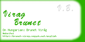 virag brunet business card